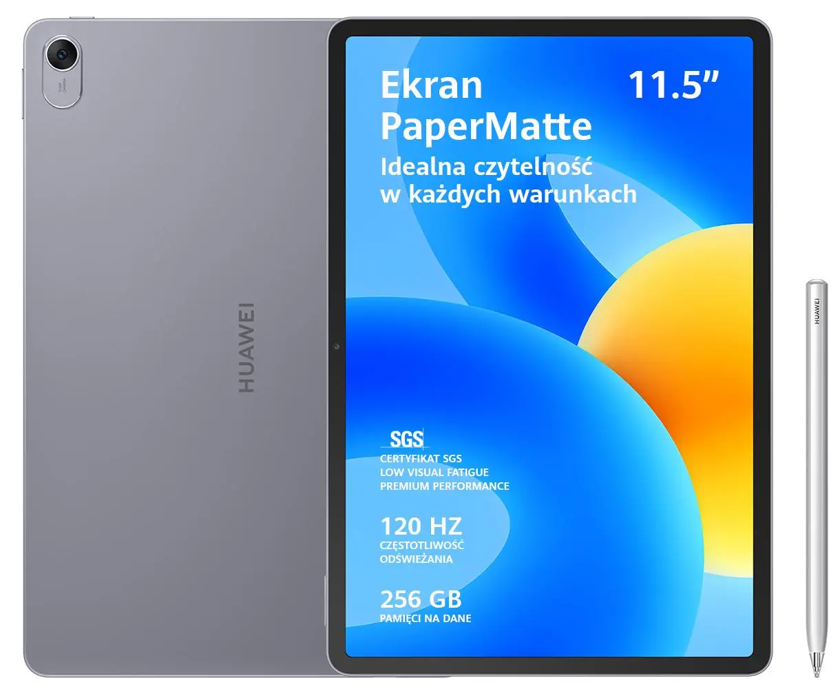 Tablet Huawei MatePad PaperMatte Edition 11,5" 8/256GB Wi-Fi Space Gray + Rysik M-Pencil