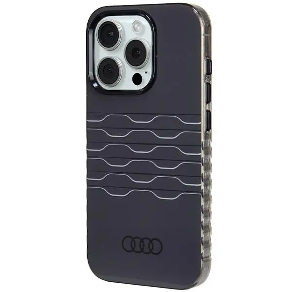 Etui AUDI IML MagSafe Case AU-IMLMIP15P-A6/D3-BK do iPhone 15 Pro Czarny
