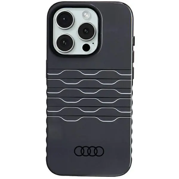 Etui AUDI IML MagSafe Case AU-IMLMIP15P-A6/D3-BK do iPhone 15 Pro Czarny