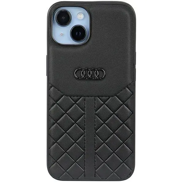 Etui AUDI Genuine Leather AU-TPUPCIP14-Q8/D1-BK do iPhone 14 Czarny