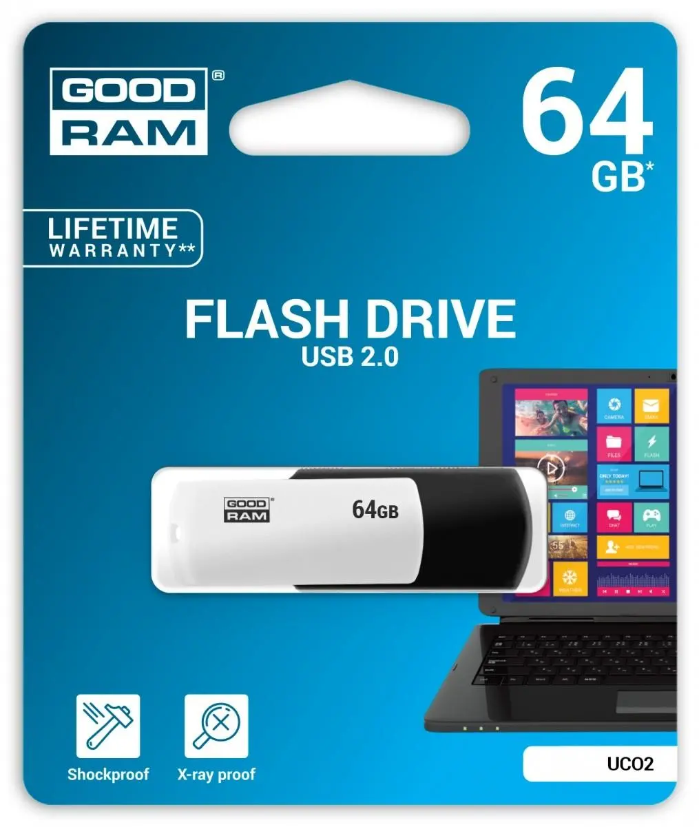 PenDrive GoodRam UCO2 64GB USB 2.0  Czarny