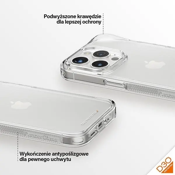 Etui PanzerGlass HardCase do iPhone 15 Pro Przezroczysty