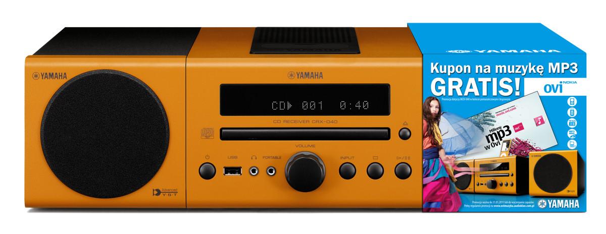 Yamaha MCR-040 (pomarańczowy), Mikro i mini wieża - cena i opinie