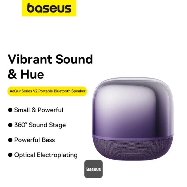 Głośnik Bluetooth Baseus AeQur V2 2,5W Fioletowy