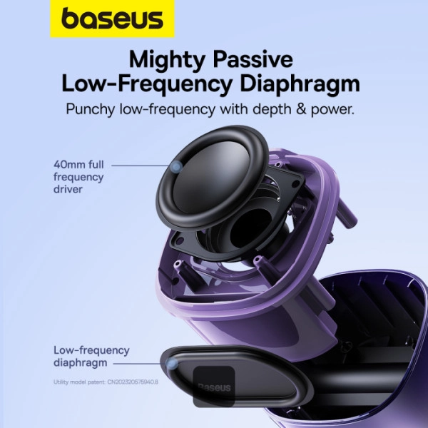 Głośnik Bluetooth Baseus AeQur V2 2,5W Fioletowy