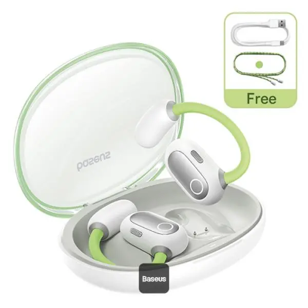 Słuchawki bezprzewodowe Baseus Eli Sport 1 Przewodnictwo powietrzne Bluetooth 5.3 Zielony