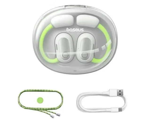Słuchawki bezprzewodowe Baseus Eli Sport 1 Przewodnictwo powietrzne Bluetooth 5.3 Zielony