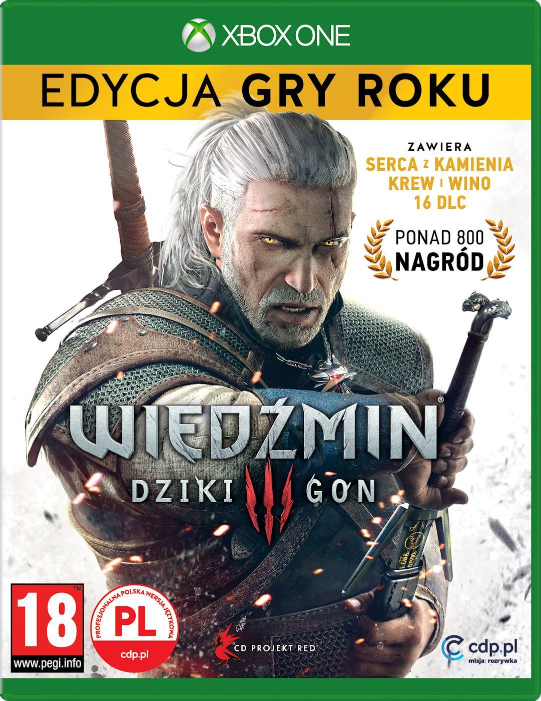 Wiedźmin 3: Dziki Gon Edycja Gry Roku Gra na Xbox One (Kompatybilna z Xbox Series X)