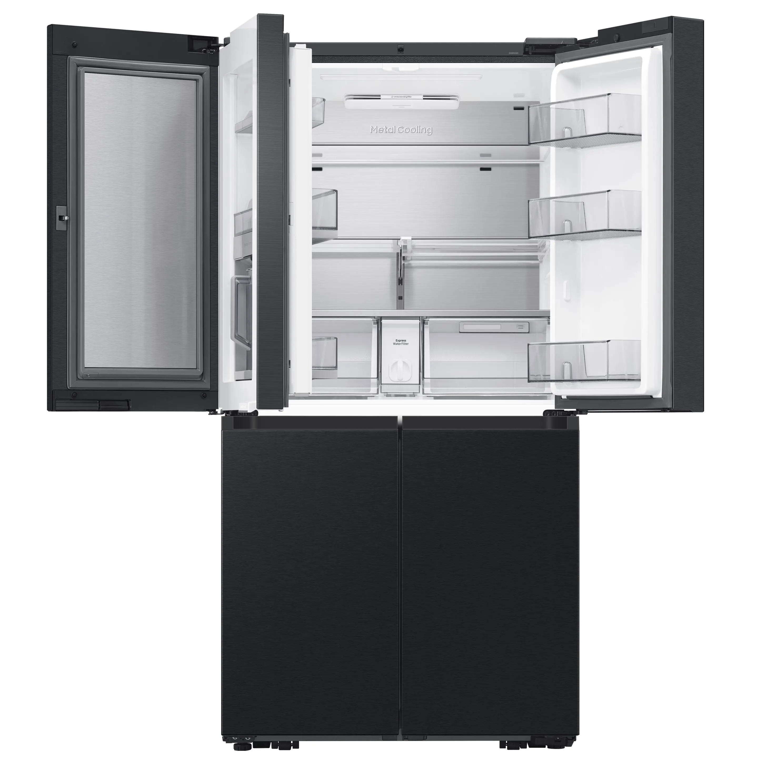 Lodówka Samsung Family Hub RF65DG9H0EB1 Pełny No Frost 183cm Dystrybutor wody Kostkarka automatyczna Zdalne sterowanie Grafitowy