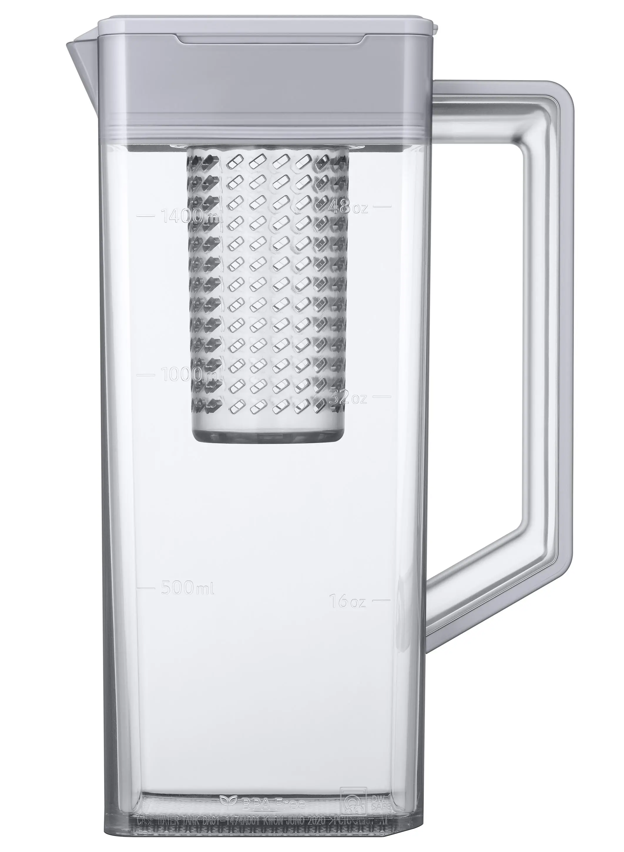 Lodówka Samsung Family Hub RF65DG9H0EB1 Pełny No Frost 183cm Dystrybutor wody Kostkarka automatyczna Zdalne sterowanie Grafitowy