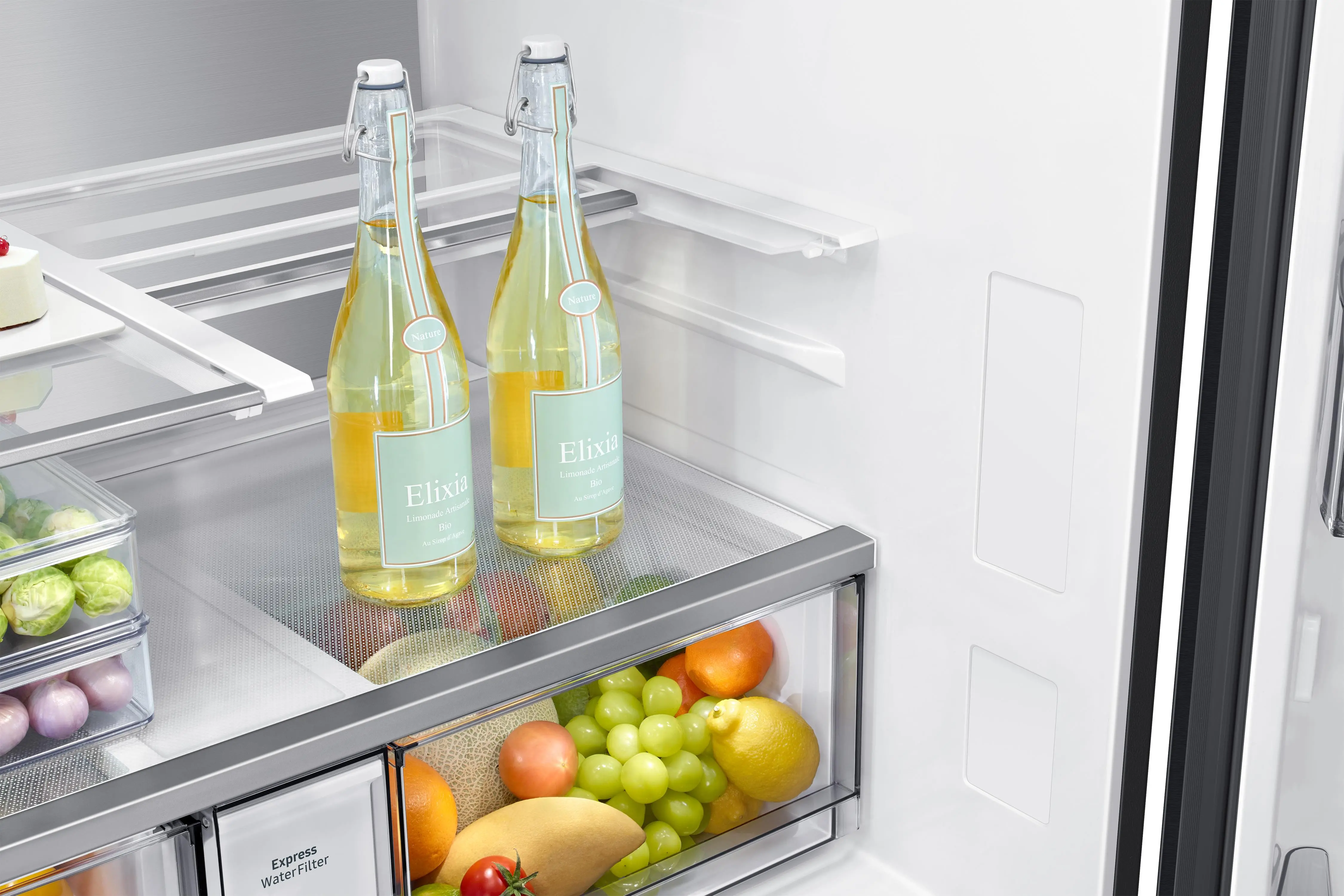 Lodówka Samsung Family Hub RF65DG9H0EB1 Pełny No Frost 183cm Dystrybutor wody Kostkarka automatyczna Zdalne sterowanie Grafitowy