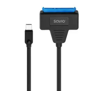 Adapter Savio AK-69 USB-C do SATA 2.5" Czarny