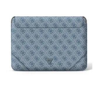 Etui na laptop Guess 4G Uptown Triangle logo GUCS14P4TB 14" Niebieski