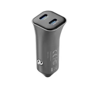 Ładowarka samochodowa Ricomm RA401 2xUSB-C 40W Czarny