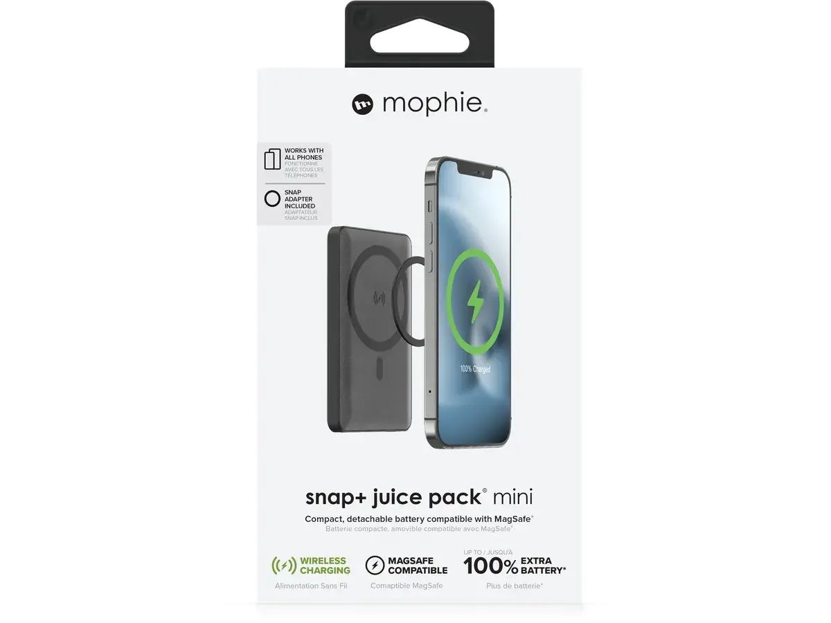 Powerbank Mophie Snap+ Powerstation Juice Pack Mini 5000mAh 10W MagSafe Czarny