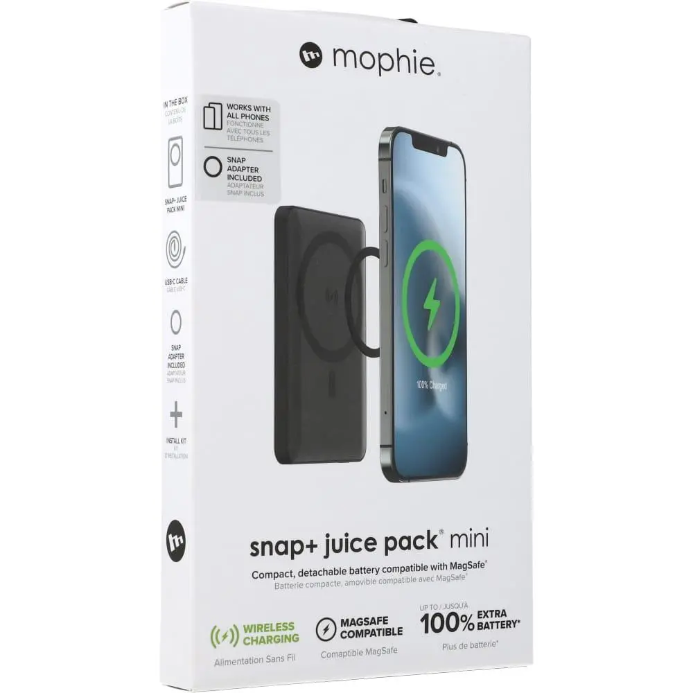 Powerbank Mophie Snap+ Powerstation Juice Pack Mini 5000mAh 10W MagSafe Czarny