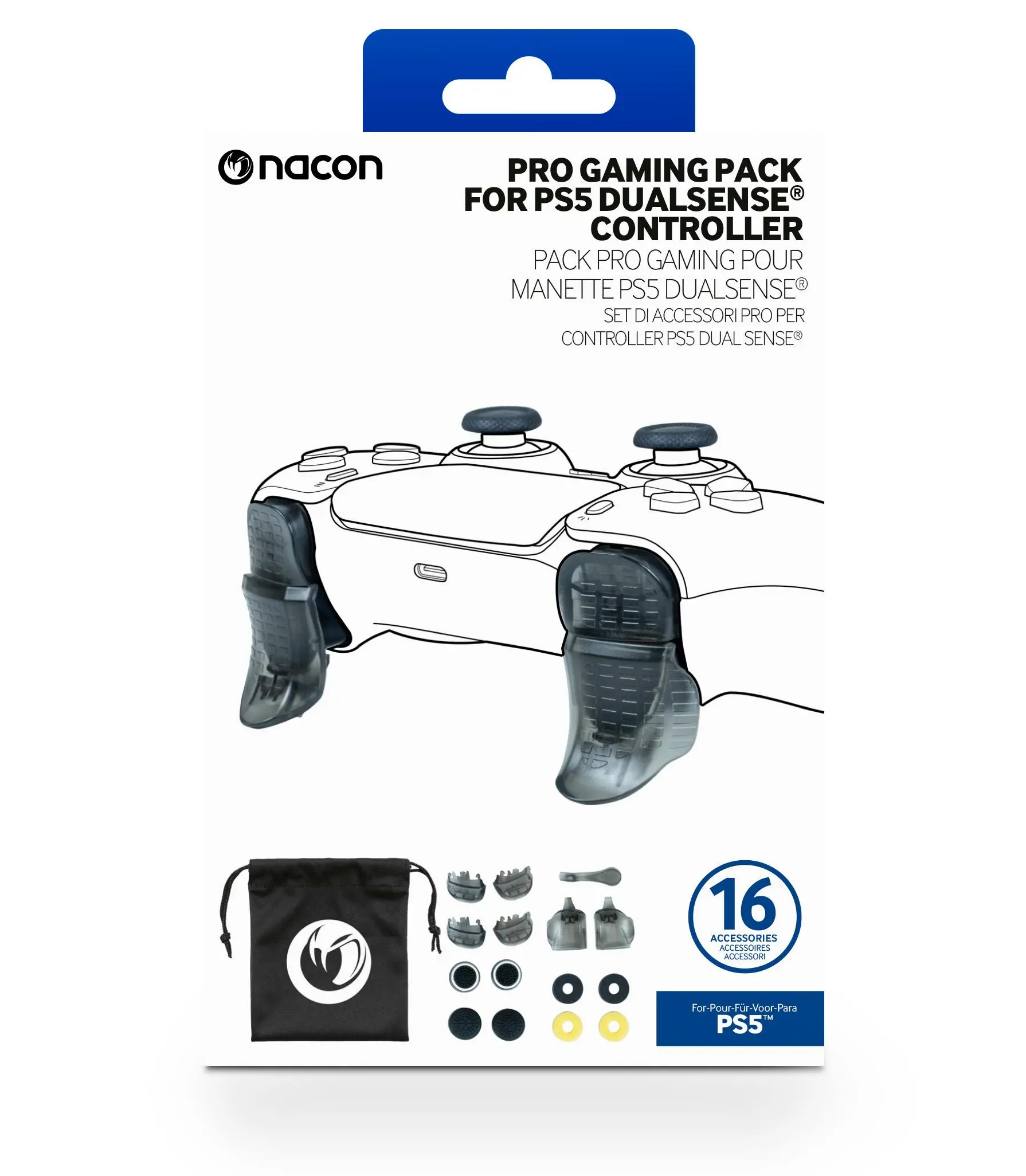 Zestaw nakładek Nacon Trigger Pro Pack do DualSense