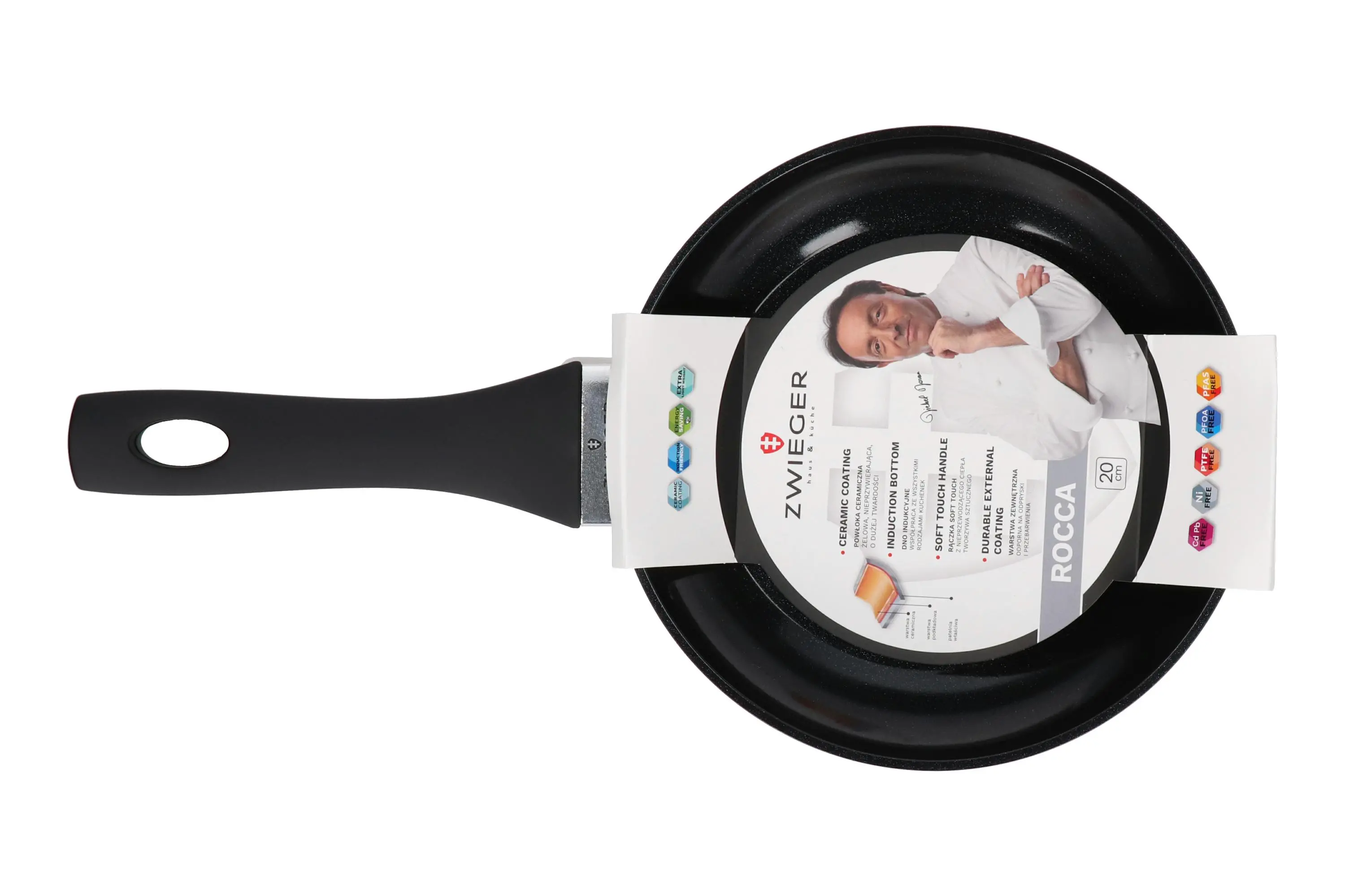 Patelnia Zwieger Rocca ZW-PR-0001 Indukcja Ceramiczna 20cm