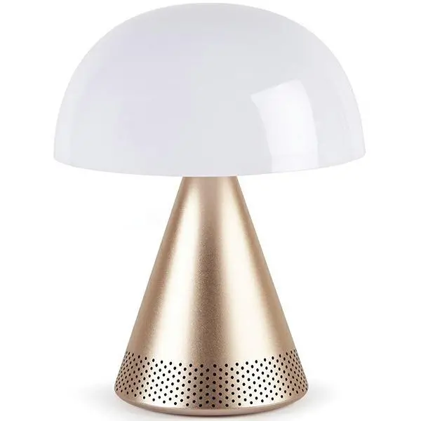 Lampa Lexon Mina Audio L LED z głośnikiem bluetooth LH76MD Złoty