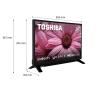 Telewizor Toshiba 24WA2363DG  24" LED HD Ready Android TV DVB-T2
