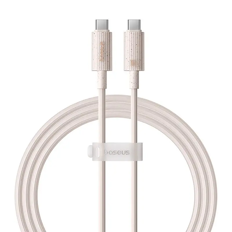 Kabel Baseus USB-C do USB-C Habitat Series 100W 1m Różowy
