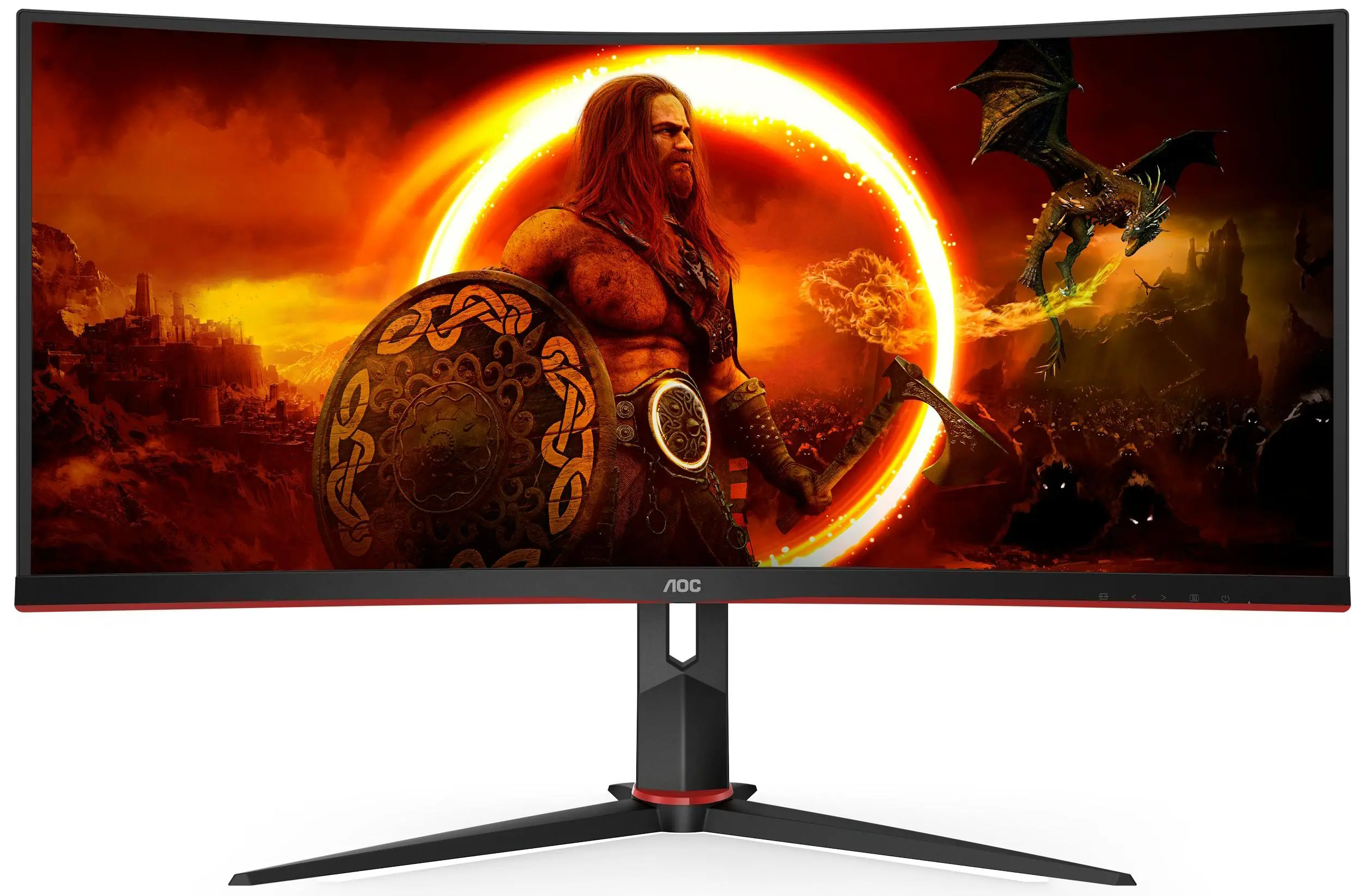 Monitor AOC CU34G2XP/BK 34" UWQHD VA 180Hz 1ms Zakrzywiony Gamingowy
