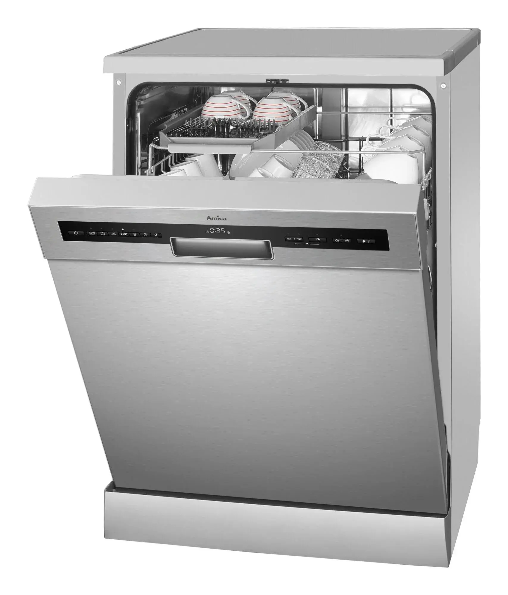Zmywarka Amica DFM62C7TOqID 59,8cm Automatyczne otwieranie drzwi