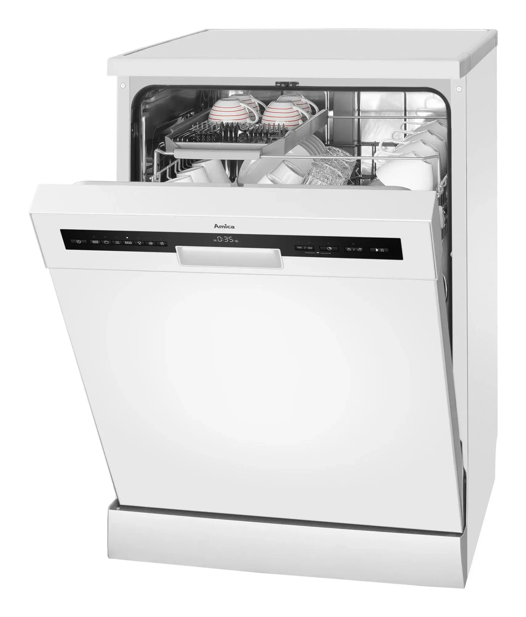 Zmywarka Amica DFM62C7TOQWD 59,8cm Automatyczne otwieranie drzwi