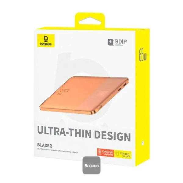 Powerbank Baseus Blade 2 12000mAh 65W Pomarańczowy