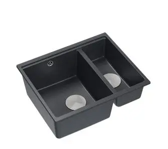 Zlewozmywak Quadron LOGAN 150 HCQL5646U8-BS_I Granitowy Black diamond/Stal szlachetna