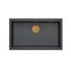 Zlewozmywak Quadron LOGAN 110 HQD7644U8_PVDC1_U Granitowy Black diamond/Miedziany