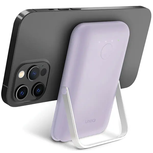 Powerbank UNIQ Hoveo 5000mAh Magnetic 20W Liliowy