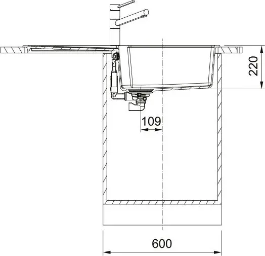 Zlewozmywak Franke Urban UBG 611-100 XL Fragranit Łupkowy szary