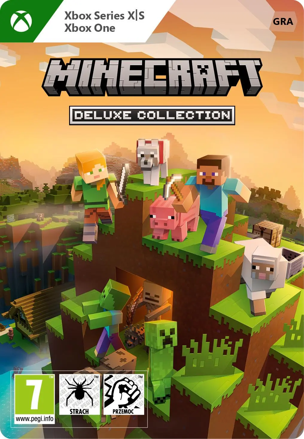 Minecraft Deluxe Collection 15 Rocznica [kod aktywacyjny] Gra na Xbox Series X/S, Xbox One