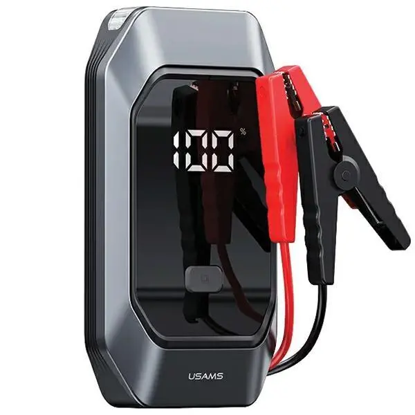 Powerbank USAMS ZB284ZDB01 Jumpstarter 8000mAh 15W 500A Wbudowana latarka Czarny