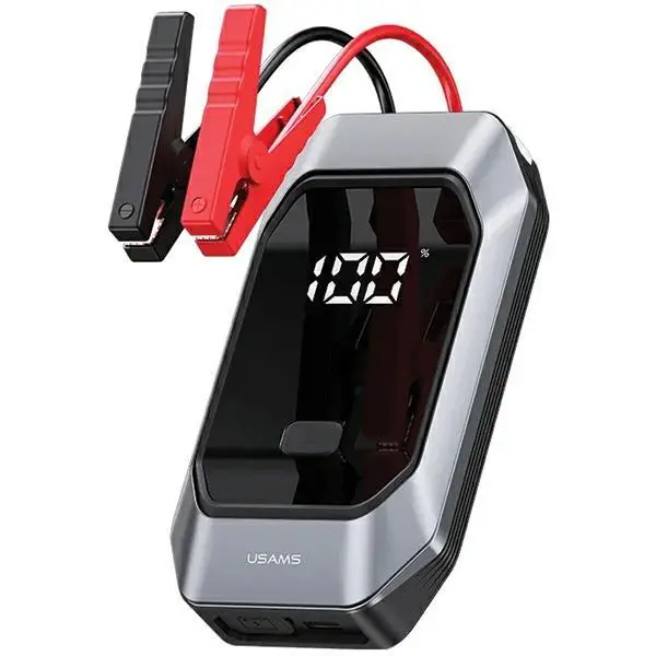 Powerbank USAMS ZB284ZDB01 Jumpstarter 8000mAh 15W 500A Wbudowana latarka Czarny