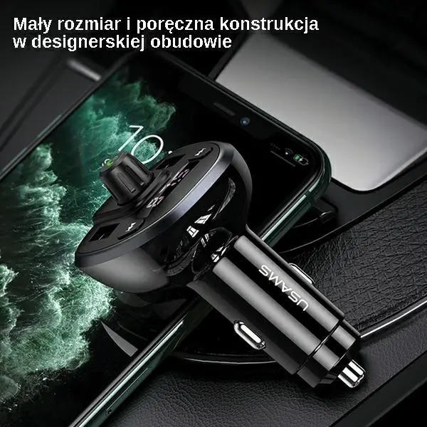 Transmiter FM USAMS CC115GC01 Zestaw Głośnomówiący C21