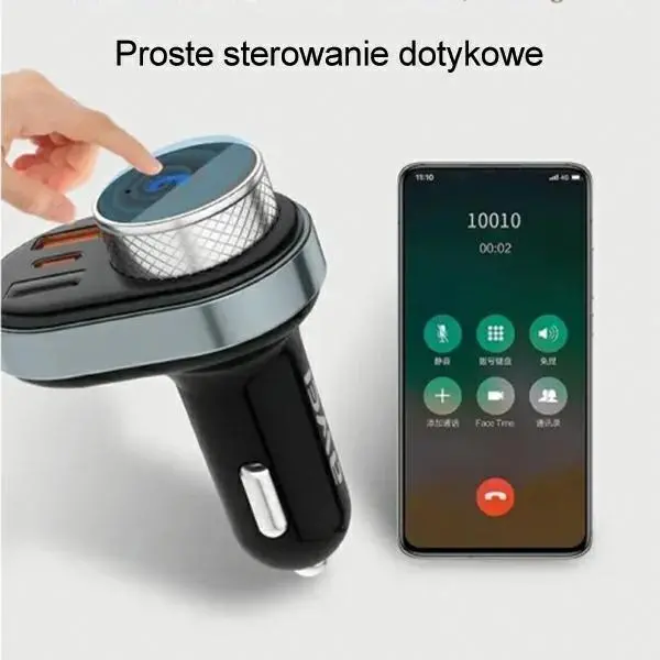 Ładowarka samochodowa Awei C-843 zestaw głośnomówiący z transmiterem FM