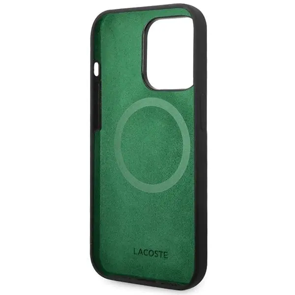 Etui Lacoste Silicone MagSafe do iPhone 15 Pro Max Czarny