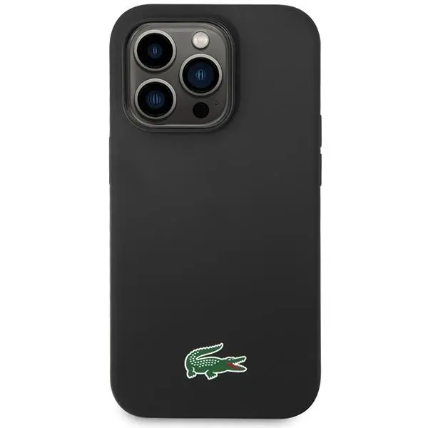 Etui Lacoste Silicone MagSafe do iPhone 15 Pro Max Czarny