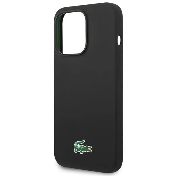 Etui Lacoste Silicone MagSafe do iPhone 15 Pro Max Czarny