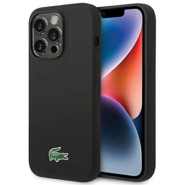 Etui Lacoste Silicone MagSafe do iPhone 15 Pro Max Czarny