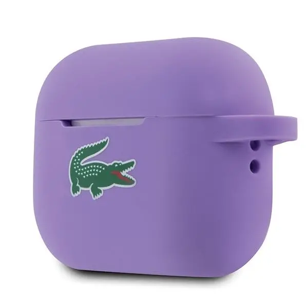 Etui na słuchawki Lacoste LCAP2SLOU Cover Silicone Croc Logo do AirPods Pro 2 (2022/2023) Fioletowy