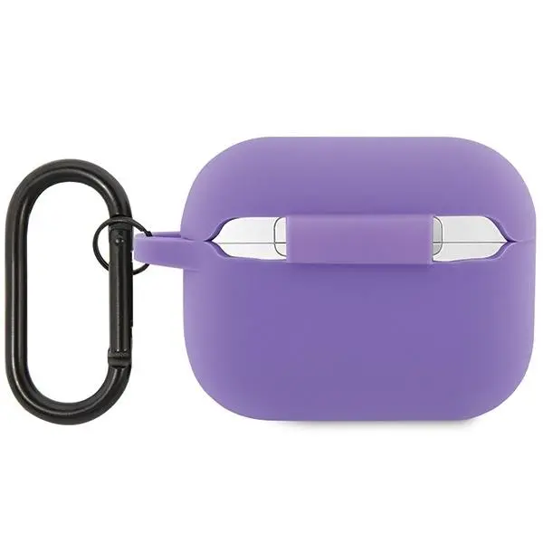 Etui na słuchawki Lacoste LCAP2SLOU Cover Silicone Croc Logo do AirPods Pro 2 (2022/2023) Fioletowy