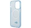 Etui Lacoste LCHMP15LULOLB Hardcase Transparent MagSafe do iPhone 15 Pro Niebieski
