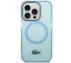 Etui Lacoste LCHMP15LULOLB Hardcase Transparent MagSafe do iPhone 15 Pro Niebieski