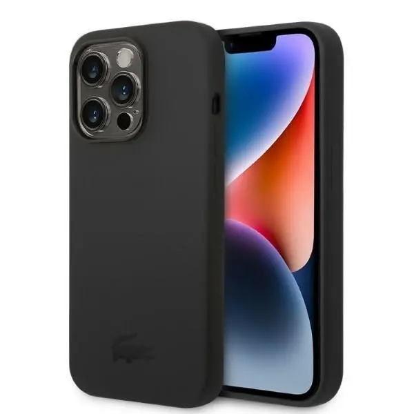 Etui Lacoste Silicone do iPhone 14 Pro Czarny