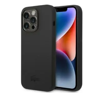 Etui Lacoste Silicone do iPhone 14 Pro Czarny
