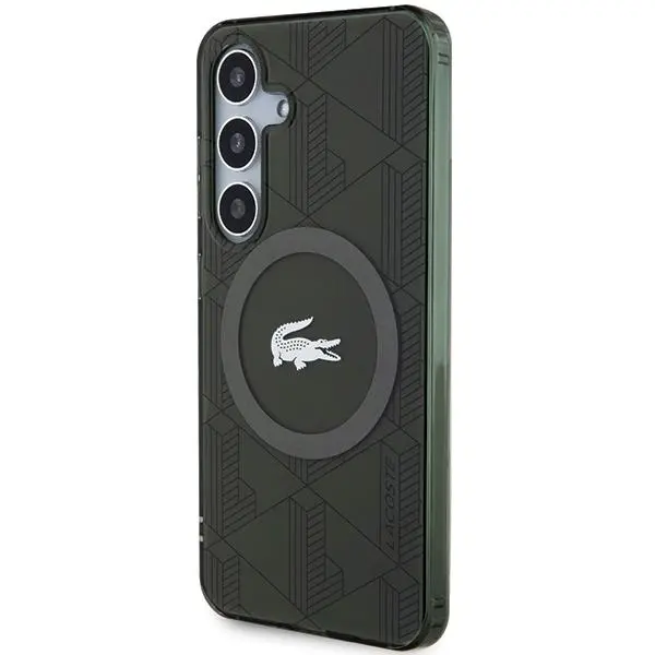 Etui Lacoste LCHMS24SUBSB Hardcase IML Blend Monogram MagSafe do Samsung Galaxy S24 Khaki