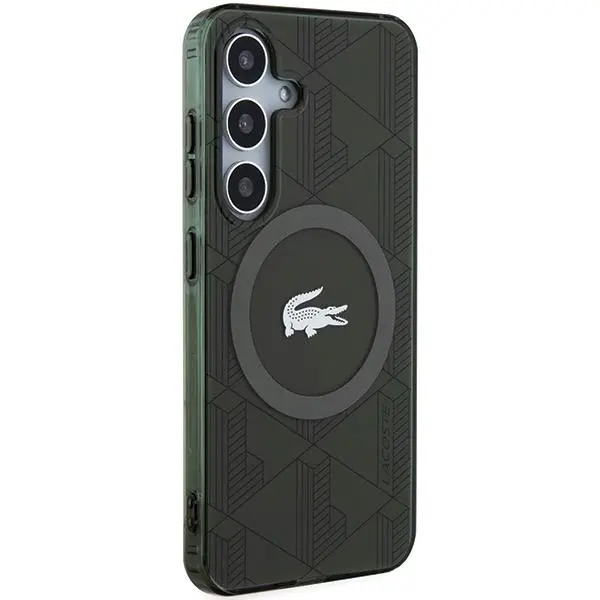 Etui Lacoste LCHMS24SUBSB Hardcase IML Blend Monogram MagSafe do Samsung Galaxy S24 Khaki
